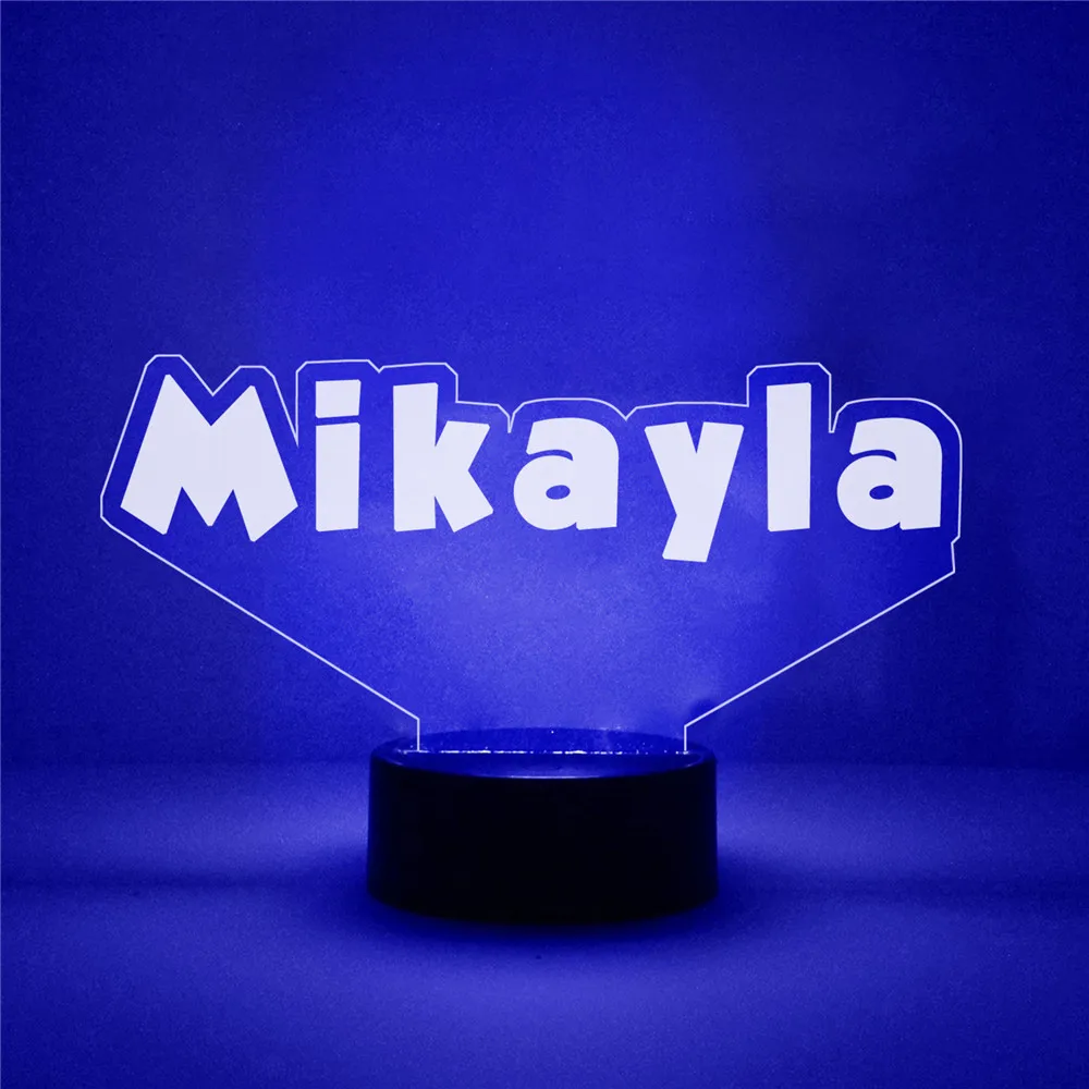 Personalized 3D LED Game Night Light Laser Engraving Name Gamer Tag Neon Lamp for Gaming Room Bedroom Nightstands Decoration