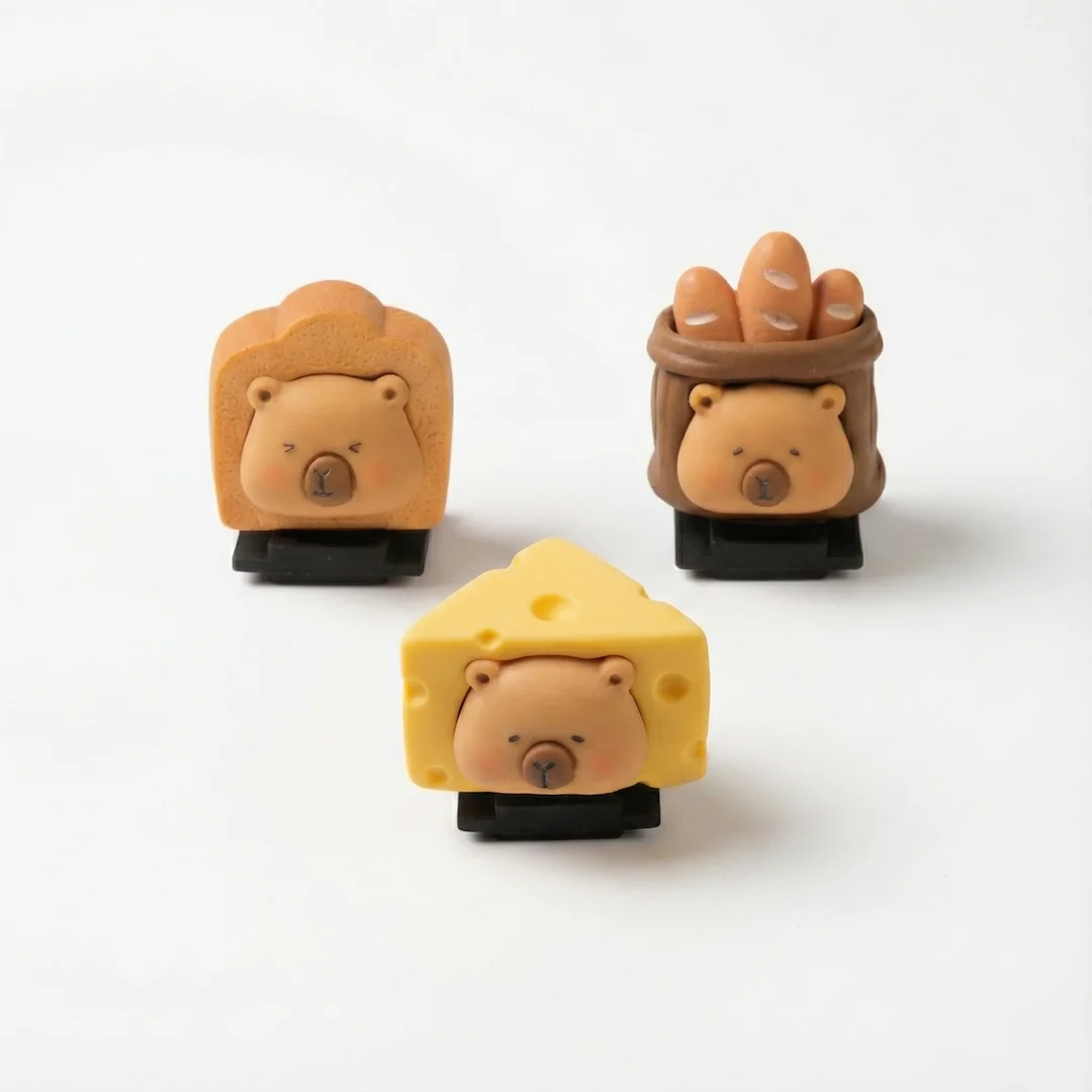 Cute Bread Capybara Hot Shoe Cover Cartoon Camera Dust Cap Protector Universal for Canon Nikon Sony Fujifilm DSLR Accessories