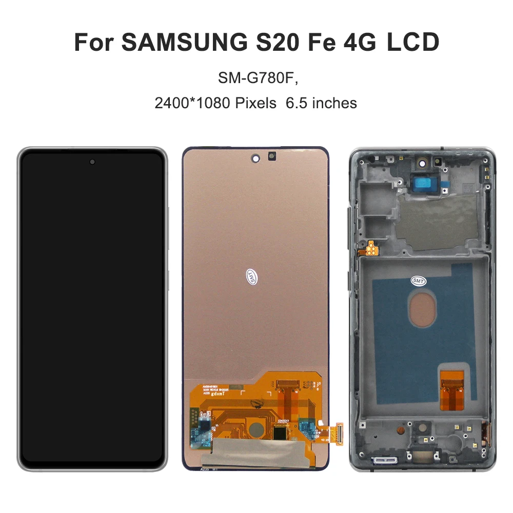 6.5\'\'S20 FE For Samsung For AMOLED G780 G780F G780F/DSM G780G LCD Display Touch Screen Digitizer Assembly Replacement