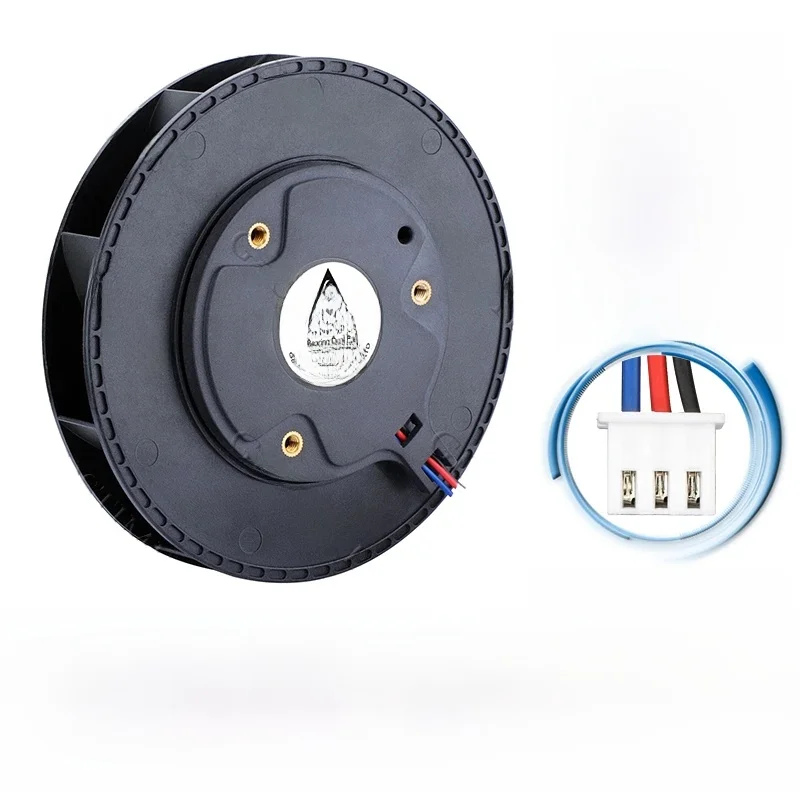 Gdstime 120MM wentylator 12V DC bezszczotkowe chłodzenie 120*25MM Turbo odśrodkowa dmuchawa promieniowa 12CM podwójna kula 3PIN PWM wentylator z regulacją prędkości — zdjęcie 2