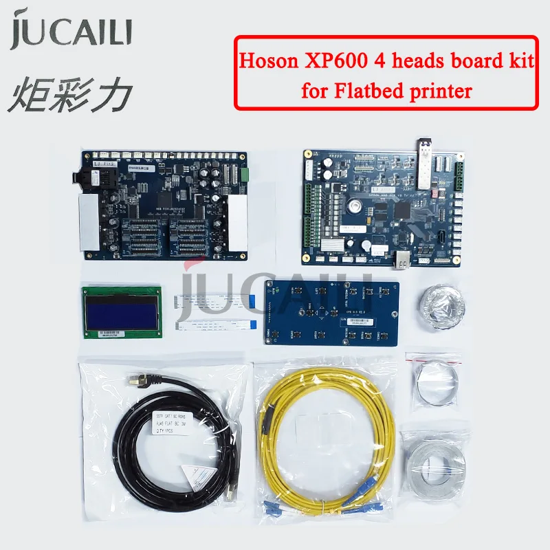 Jucaili one set xp600 4 heads network version Hoson Board kit for flatbed Printer support Z axis