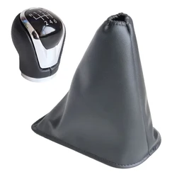 6 Speed Car Gear Shift Shifter Knob Handball Leather Cover Boot Fit For Nissan X-Trail T32 Qashqai J11 2016-2017