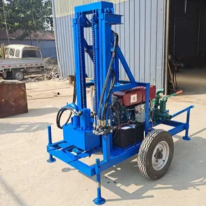 جهاز حفر عجلة 25HP 150m لآلة حفر آبار المزرعة / المياه 22HP 120m أفضل 10 آلات حفر آبار للمبيعات - No2