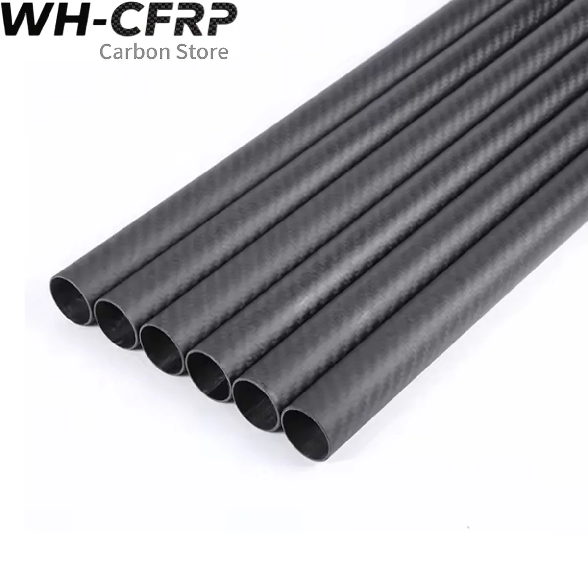 3K Carbon Fiber Tube 30mm 40mm 50mm OD 1000mm Length High Gloss Finish for RC Drone FPV Frame, Quadcopter, Robot Arm, Lightweigh