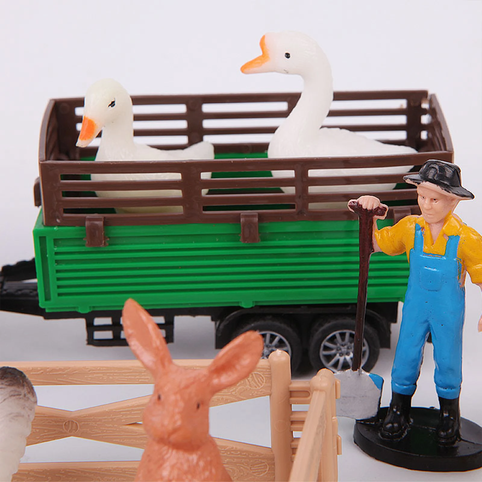 20/49PCS/1Set Cowboys and Plastic Farm Animals Figures Playset Figures Miniature Sandbox Decoration Educational Toys