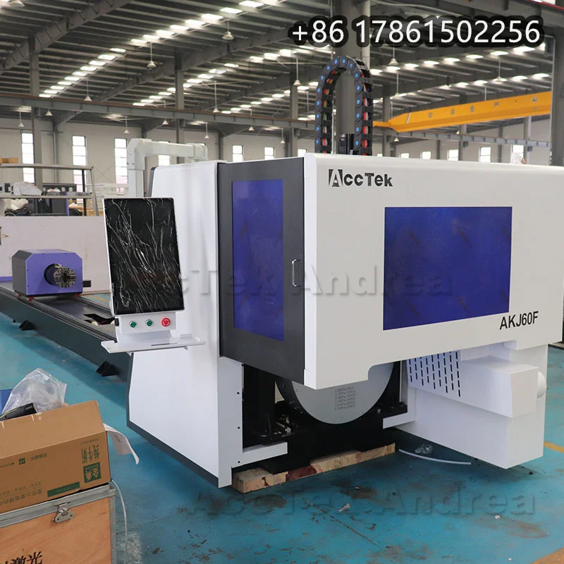 2024 Factory CNC Tube Laser 1kw Metal Pipe CNC Pipe Fiber Laser Cutting Machine Laser Tube Cutter for Treadmill Medical Bed