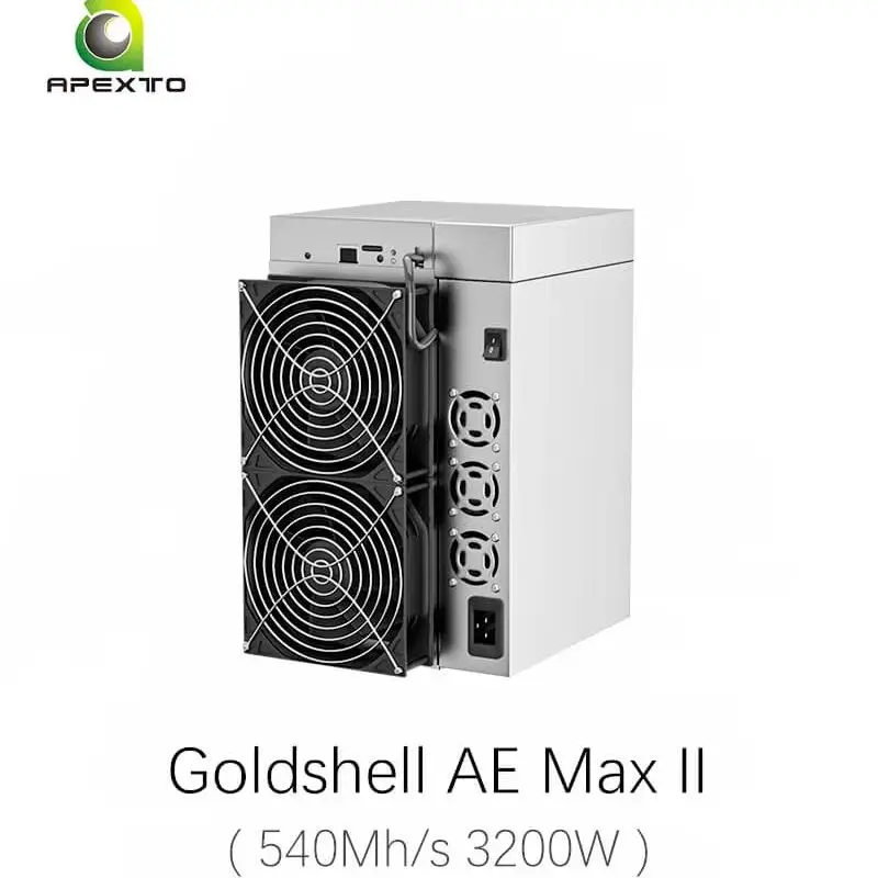 

BUY 5 GET 3 FREE Goldshell AE Max II 540Mh/s 3200W ALEO Bitcoin Miner for Cryptocurrency Mining with 14nm Chipset