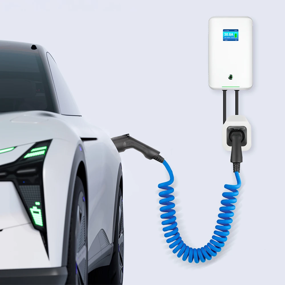 Morec EV Charging Cable 32 A 7.2KW 1Phase Electric Vehicle Cord for Car Charger Station Type 1 to Type 2 Plug Adapter J1772 5M