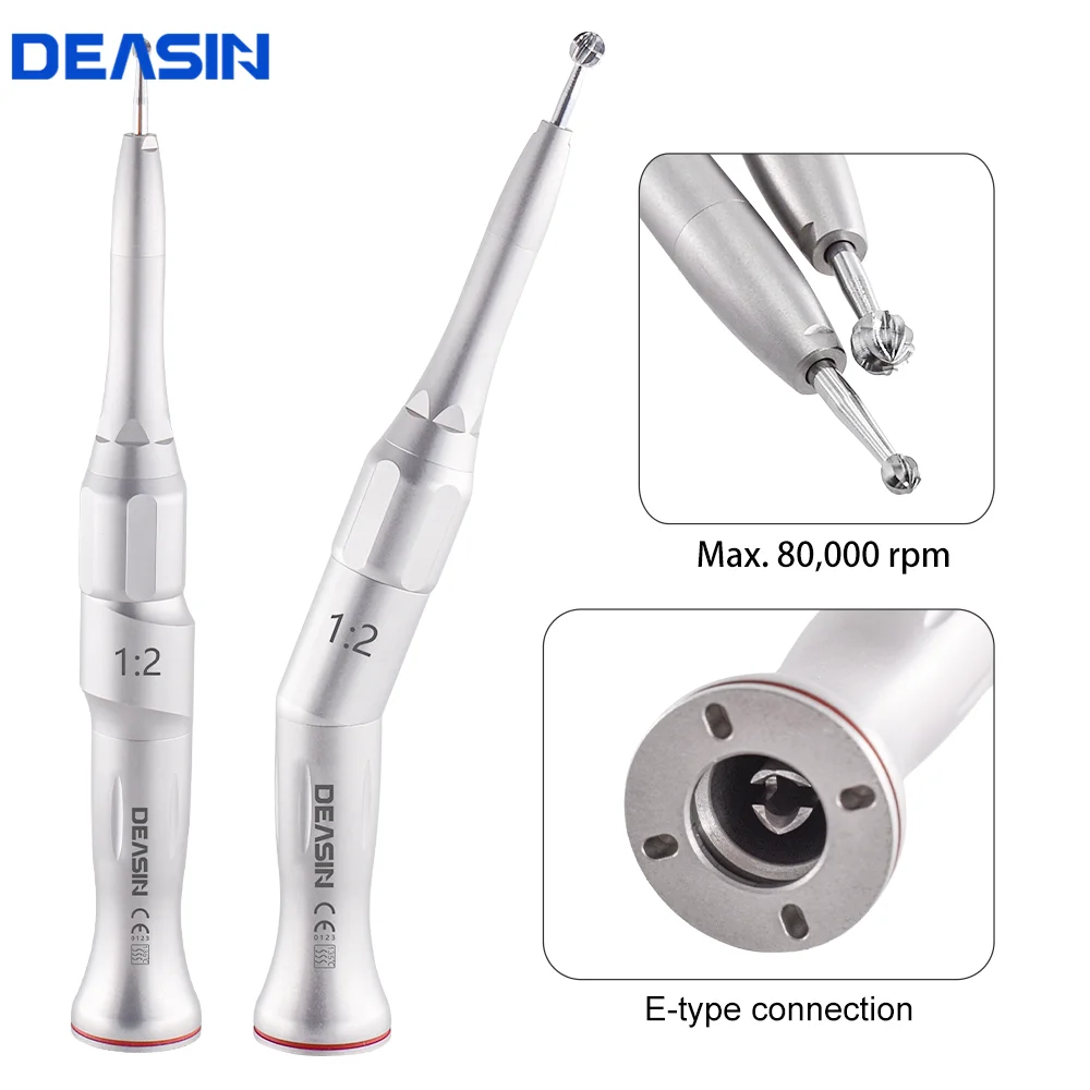 

DEASIN New Dental 1:2 Osteotomy Hand Piece Micro Contra Angle Surgical Straight Handpiece Dentist Tool