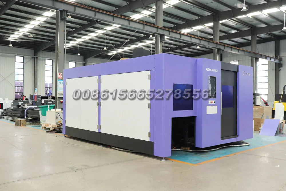 2024 Popular 6kw 2 Exchange Table Fiber Laser Cutter Machine with Shuttle Table and Rotary Axis Device