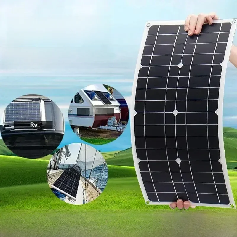 1000W  Portable Solar Panel Power Bank 12V Solar Panel Kit Controller Solar Plate For Home/Camping/RV/Car Fast Battery Charger