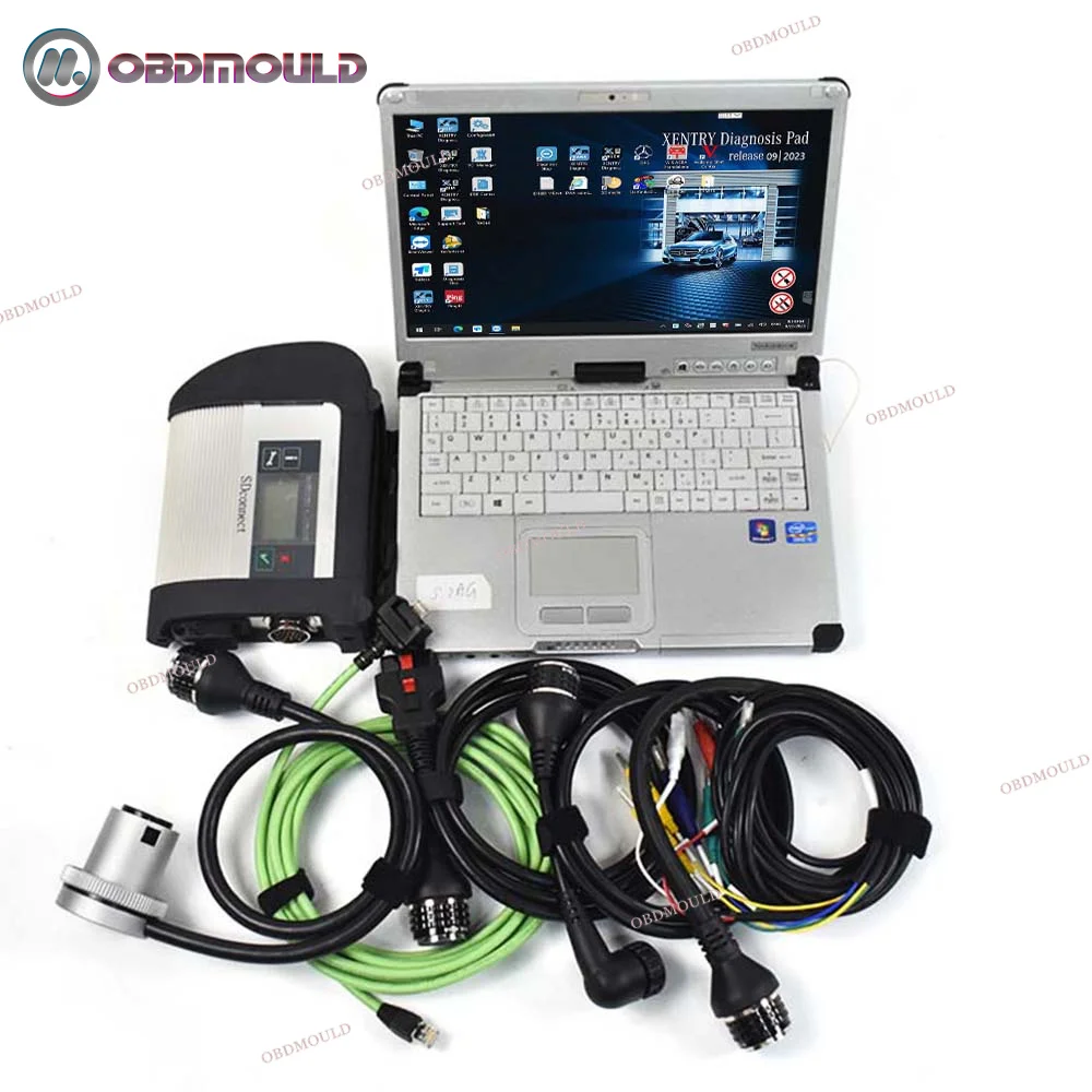 Диагностический сканер Mb Star C4 Obd2, Автомобильные диагностические инструменты, поддержка функции диагностики МБ Star C4, OBD Wi-Fi для ноутбука B-enz с CF C2 Диагностический сканер Mb Star C4 Obd2, Автомобильные диагностические инструменты, поддержка функции диагностики МБ Star C4, OBD Wi-Fi для ноутбука B-enz с CF C2