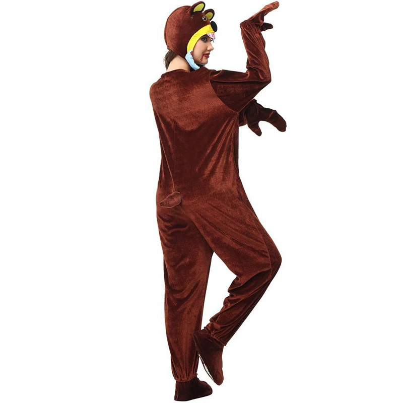 2023 New Animal Kigurumi Scary Man-Eating Bloody Bear Attack Adult Costume For Halloween Carnival Purim