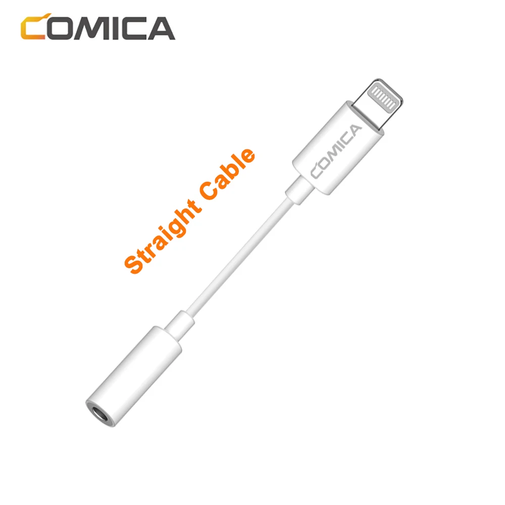 Comica CVM-SPX-MI Audio Cable Adapter 3.5mm TRRS TO Lightning Audio Cable Duplex Data Transmission Sound Cable For Microphone