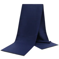 Solid Color Cashmere Scarf for Men Winter Pashmina Warm Neckerchief Navy Black Gray Men's Business Scarves Male Bufandas Shawls