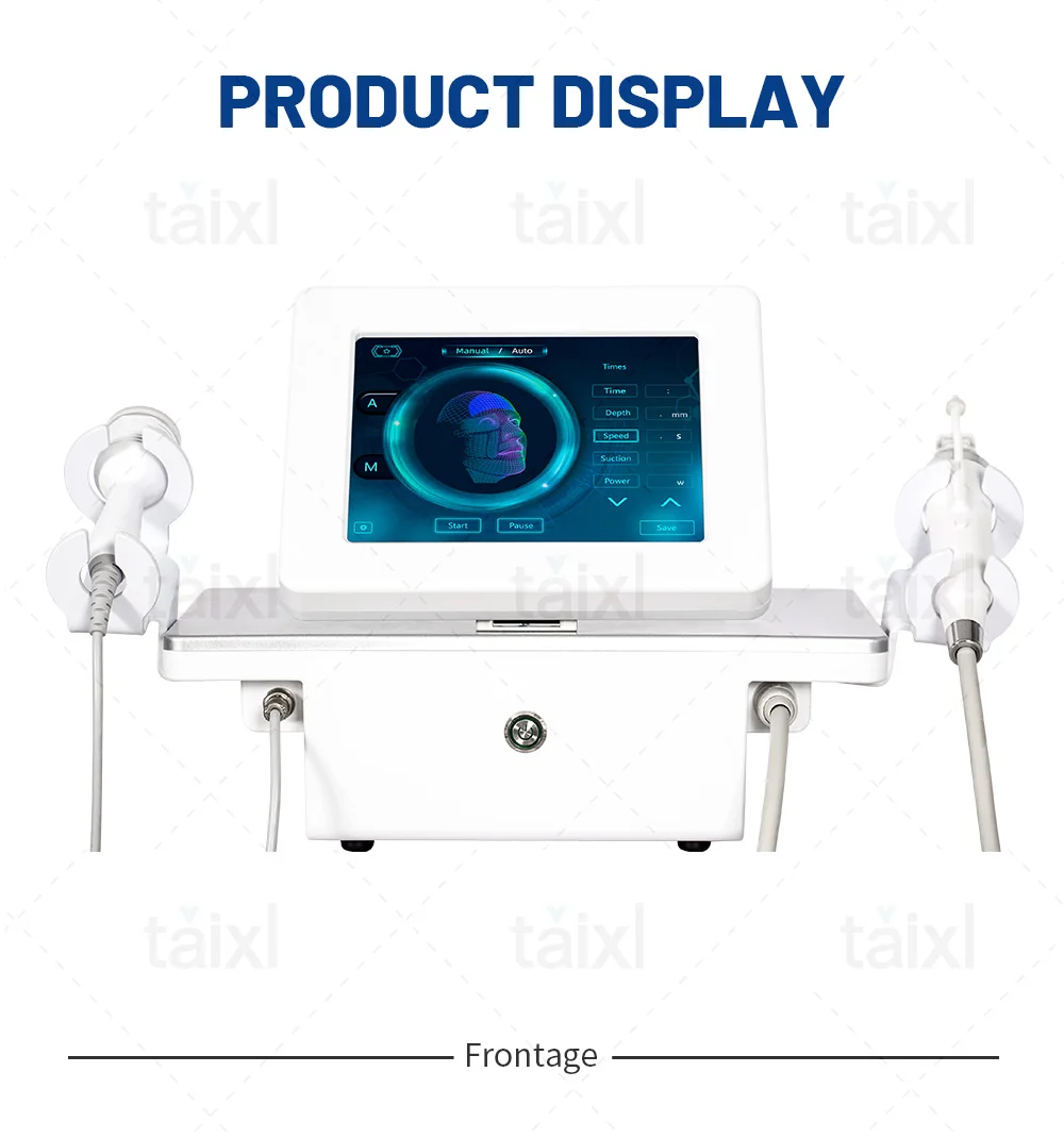 2 In 1 Gold RF Microneedle Machine, Fractional Radiofrequency Microneedling Device for Acne Scar Removal, Stretch Mark Reduction