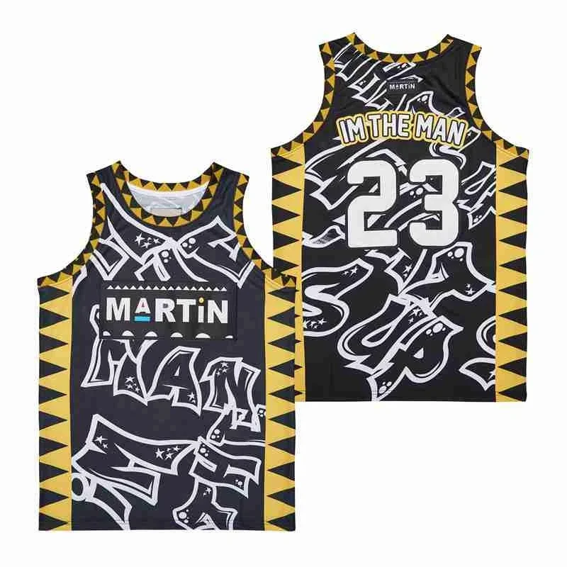 MARTIN 23. IM THE MAN BG koszulki koszykarskie odzież sportowa na świeżym powietrzu Hip-Pop Graffiti kultura edycja retro koszulka bez rękawów topy