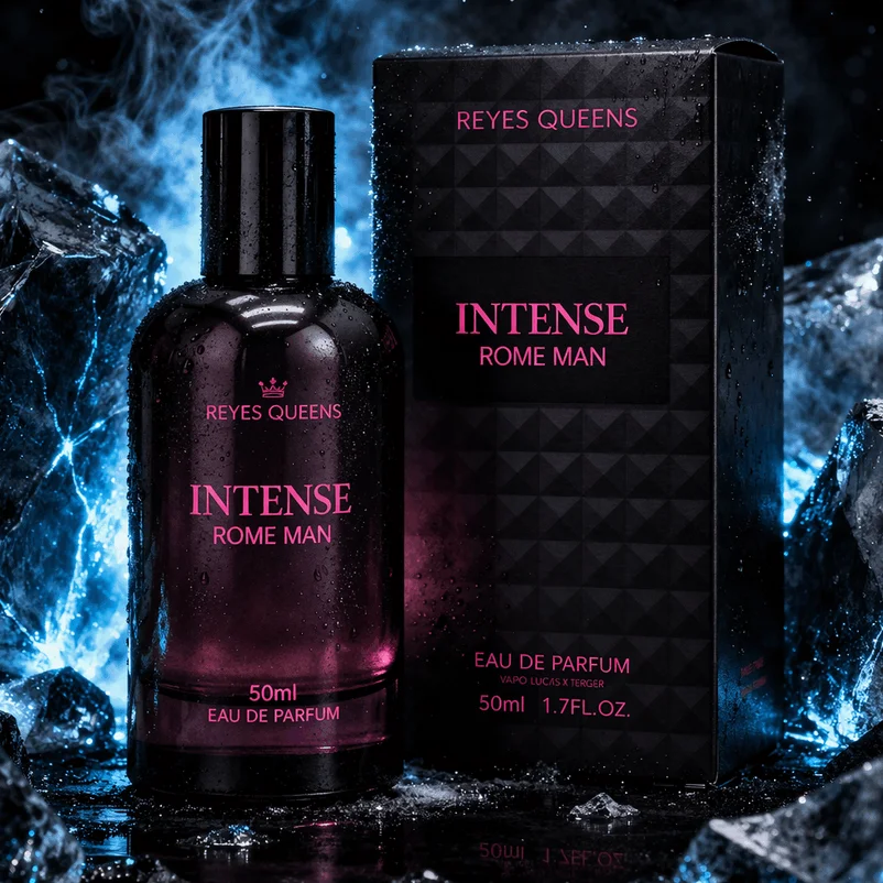 Image of Reyes Queens - Intense Rome Man Eau De Parfum für Männer 50ml. Herrenparfüm mit Frischem Holzigen Aroma, Intensiven Noten und Einer Raffinierten Eleganten Note.