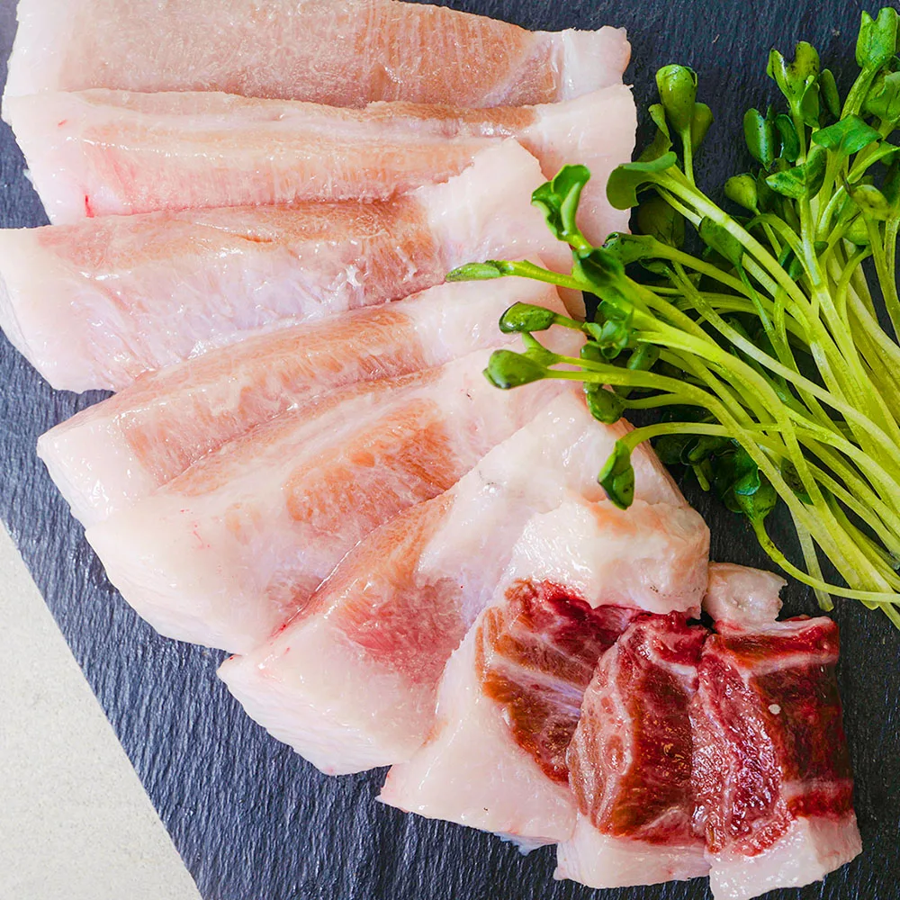 [주문폭주] 참다랑어 참치회 5종 (배꼽살/대뱃살/중뱃살/속살/가마살), 300g, 1세트