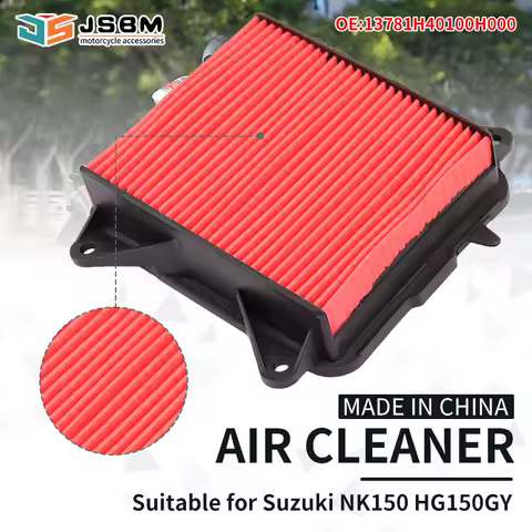 JSBM Motorcycle Engine Air Filter Air Intake Filter Element Cleaner Part For Suzuki Haojue NK150 HG150GY Air Filter 13781H40100H