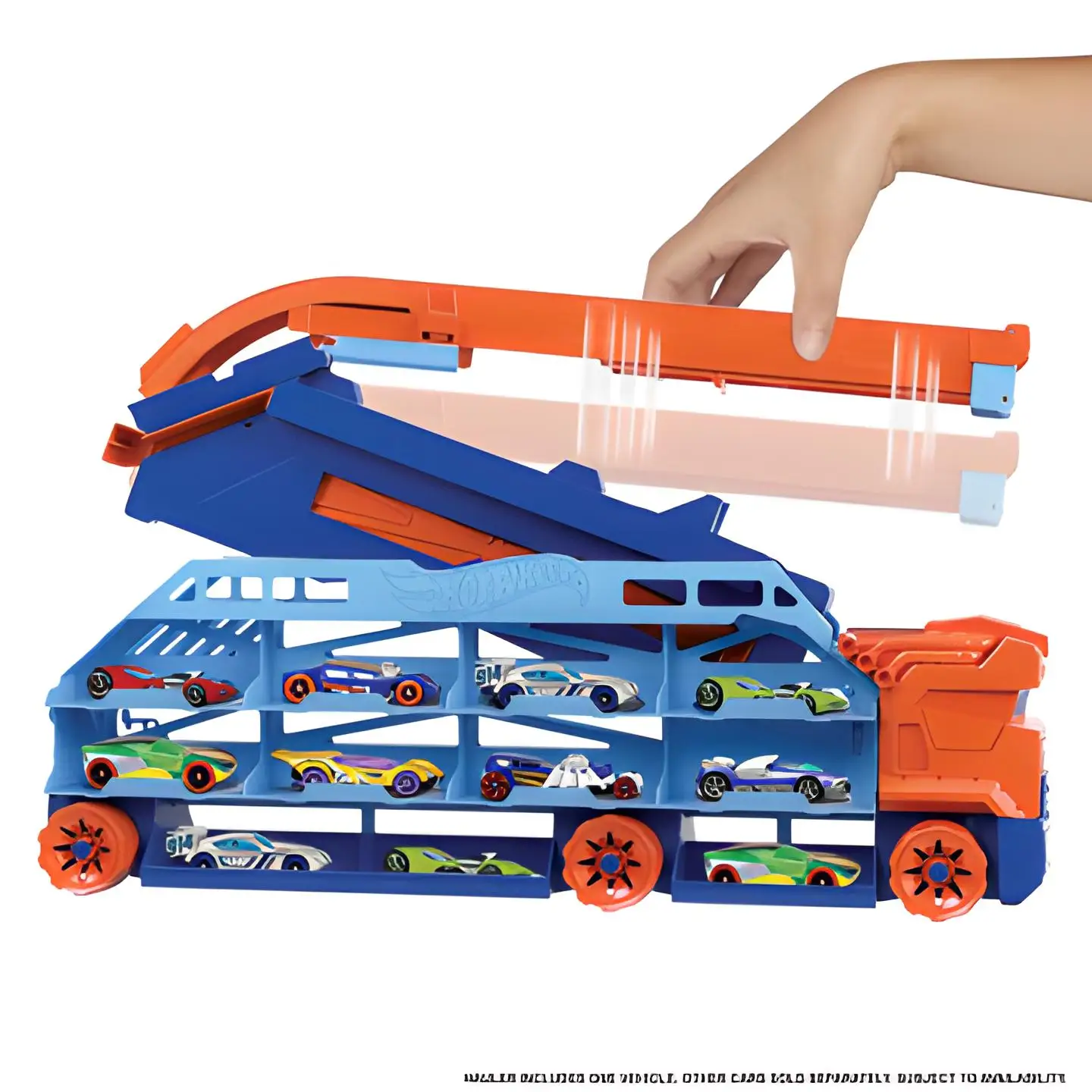 Hot Wheels Speed Ramp Trailer Truck 60 cm Gorgeous Right Race Track, More than Car Capacity, other Sets Can Be Connected