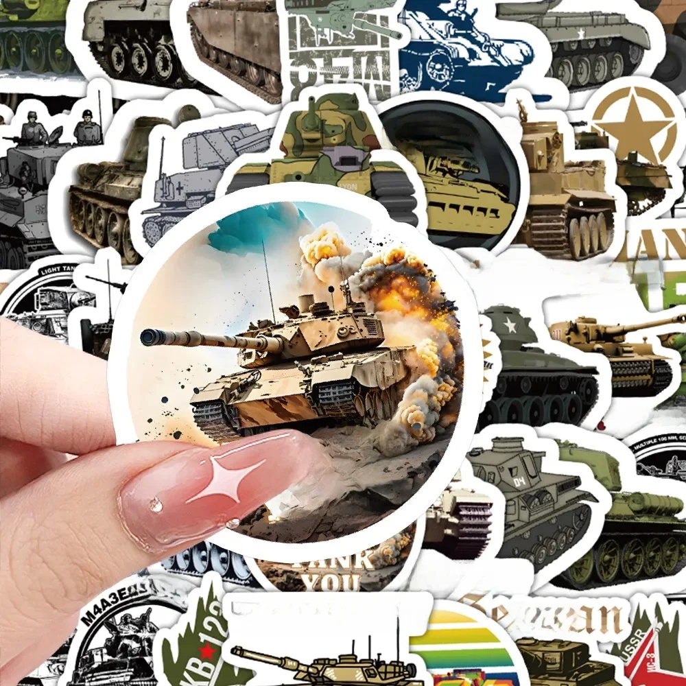 AliExpress GOGOTU 10/30/60PCS Tank Cartoon Stickers Terrible War Weapons Cool Tank Graffiti Decals DIY Toy Laptop Phone Guitar Car Bike Skateboard