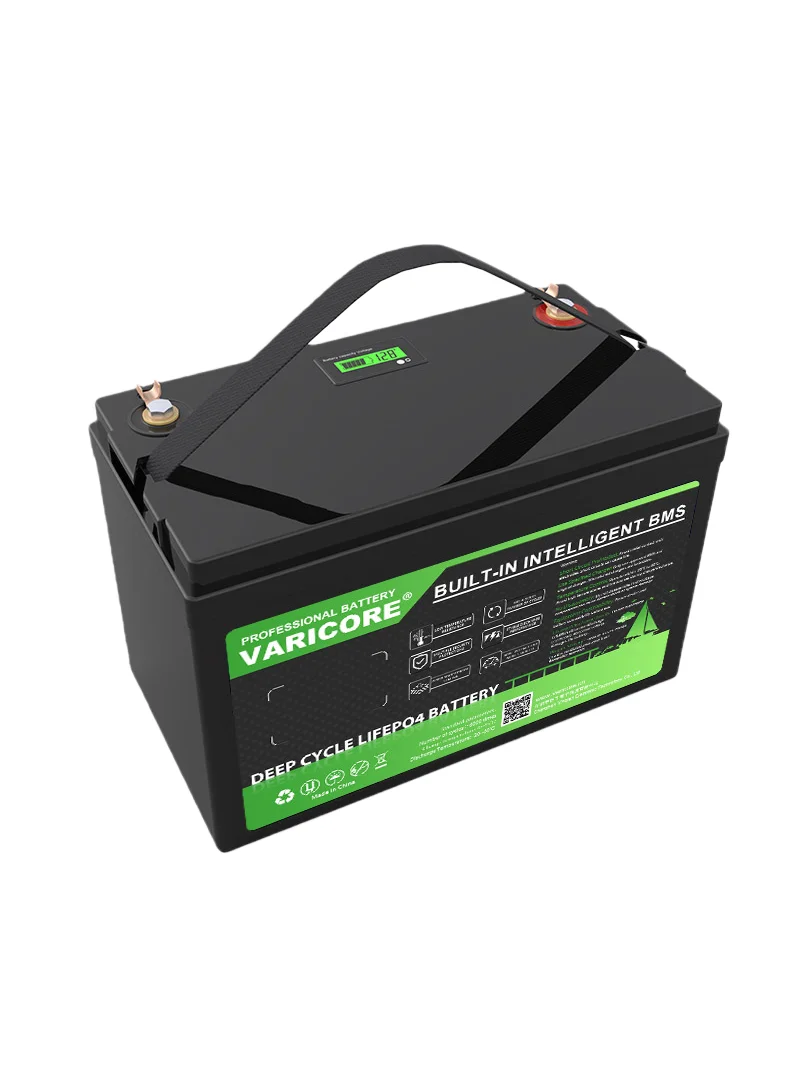 12V 100Ah LiFePO4 Batterij Deep Cycle Oplaadbare Lithium-ijzerfosfaat Batterij met BMS voor RV Camping Zonne-energiesysteem Boot - afbeelding 2