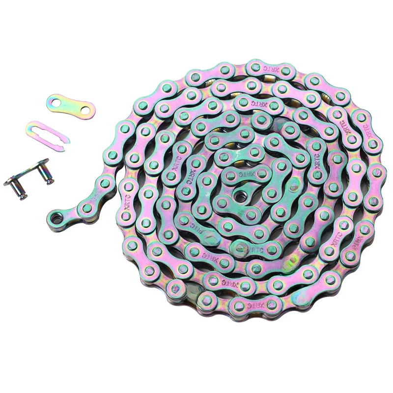 AliExpress NONE 1Speed Bicycle Chain,Rainbow Color,Single Speed Bike Chain,104Links,MTB/Road Bike Replacement Cycling Parts