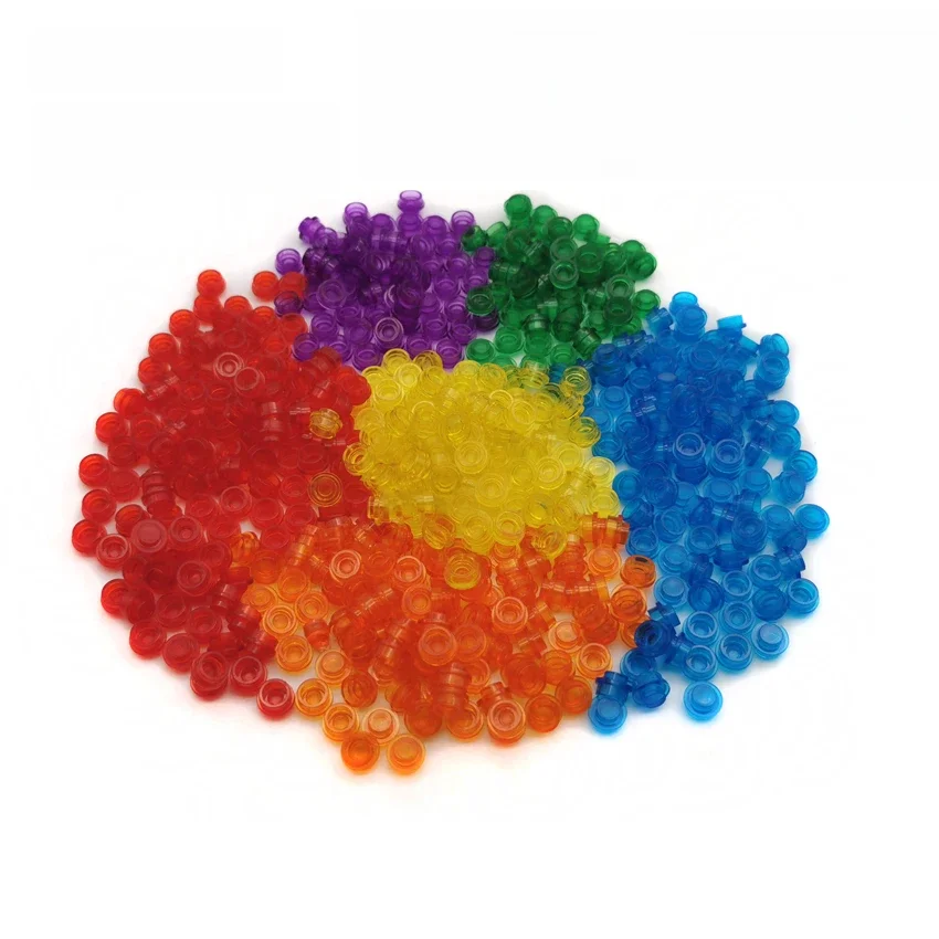 Aquaryta – blocs de construction ronds 1x1, côté droit, pour bricolage, ensemble de briques de construction, compatibles avec le Logo, jouet cadeau 1000, 4073 pièces