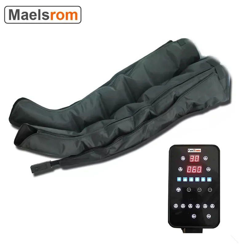 6 Chamber Air Compression Leg Recovery Boots Massager Pressotherapy Pump For Whole Leg Massage Lymphatic Drainage Sport Recovery