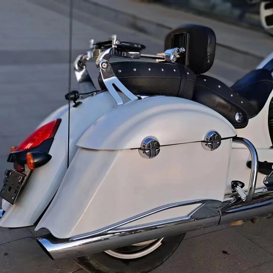 Motocykl uniwersalny kierowca oparcie dla pasażera mocowanie stałe Chrome dla Indian 04-22 Hard Saddlebag — zdjęcie 2