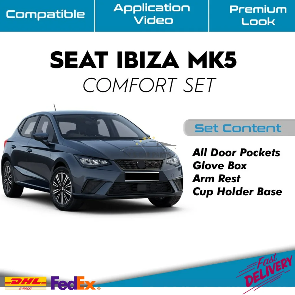 

For Seat Ibiza MK5, Self Adhesive -Laser Cut Fabric Acoustic Insulated Car Vibration Isolation, Noise Muffler Free Shipping