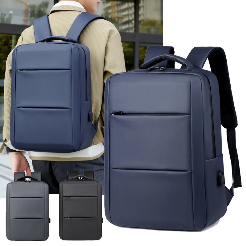 Mochila Impermeable Minimalista y Elegante con USB Mochila Unisex de Gran Capacidad para Portátil Multifuncional para Negocios y Viajes