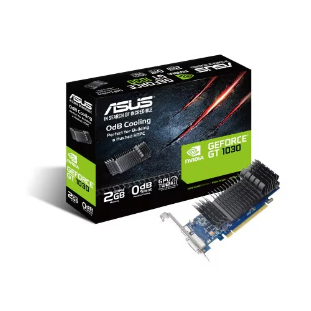 ASUS-GForce GT1030 SL D4 بطاقة رسومات ، 2GB BRK ، VGA ، التوزيع المحلي الأصلي