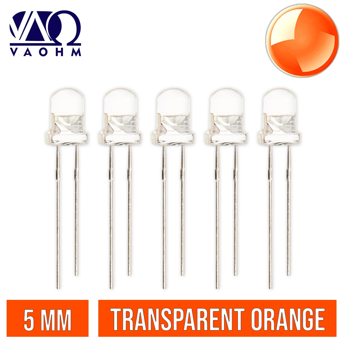 100 sztuk/partia LED F5 woda wyczyść okrągły 5mm dioda emitująca światło (czerwony/niebieski/zielony/pomarańczowy/żółty/biały)