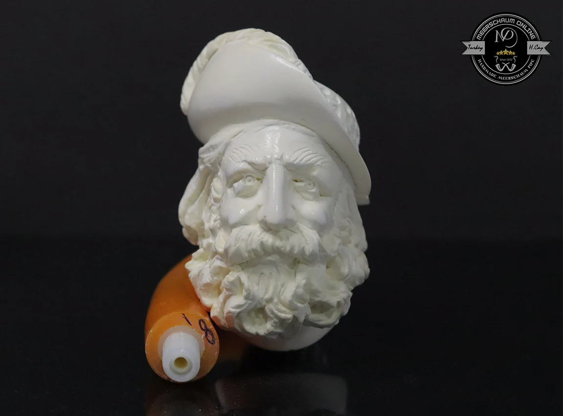 Handmade Block Meerschaum Poet Pipe