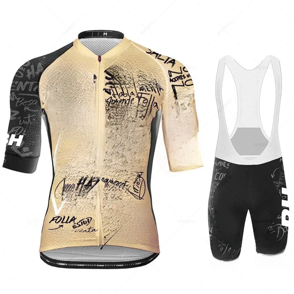 AliExpress RCN RVOUEI New Rvouei Cycling Jersey Summer Set Team Bicycle Clothing Road Bike Suit Bike Bib Shorts MTB Maillot Ciclismo Ropa Bicicleta