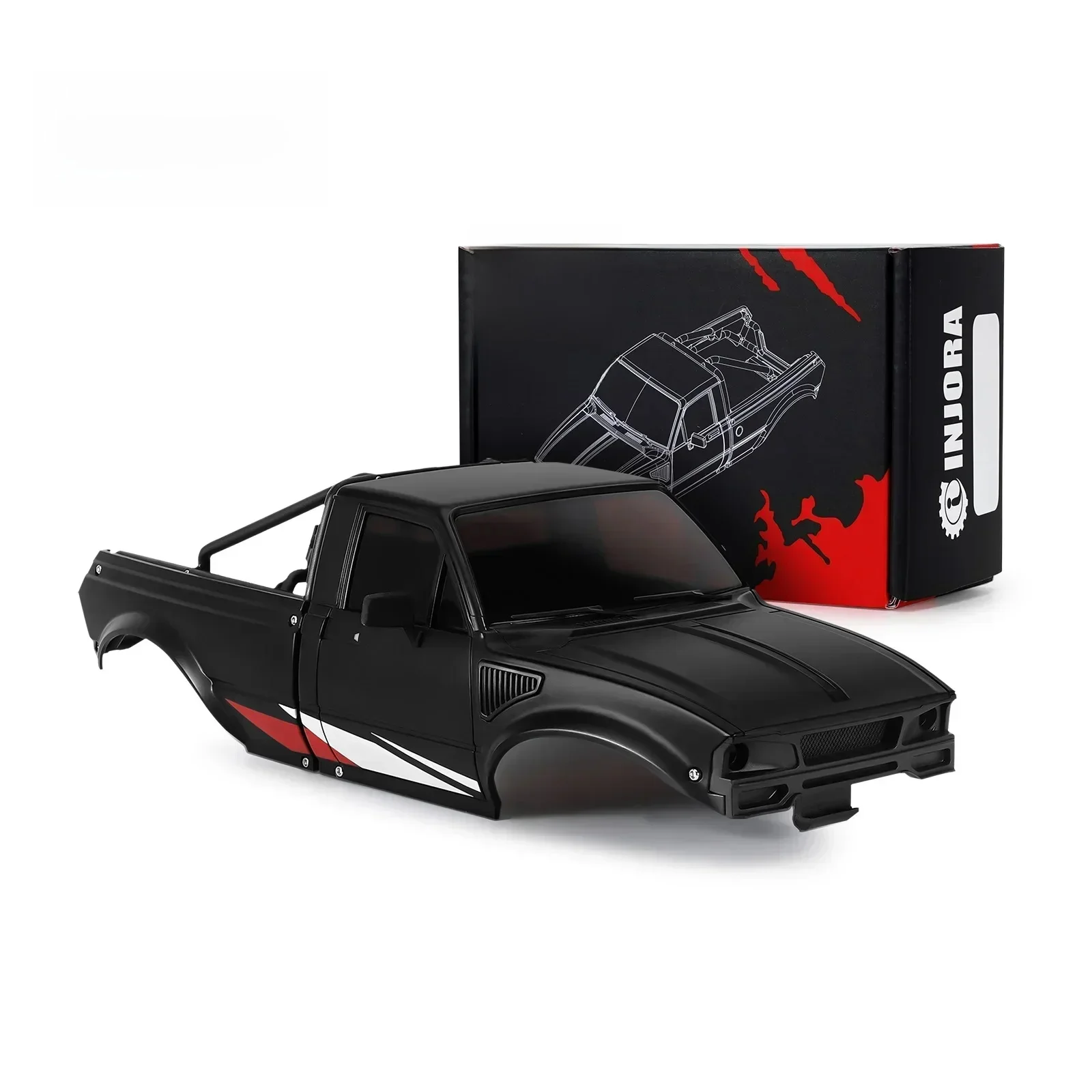 INJORA IR60 Pickup Hard Body Shell z stelażem do gąsienic 1/18 RC TRX4M Defender Bronco — zdjęcie 2