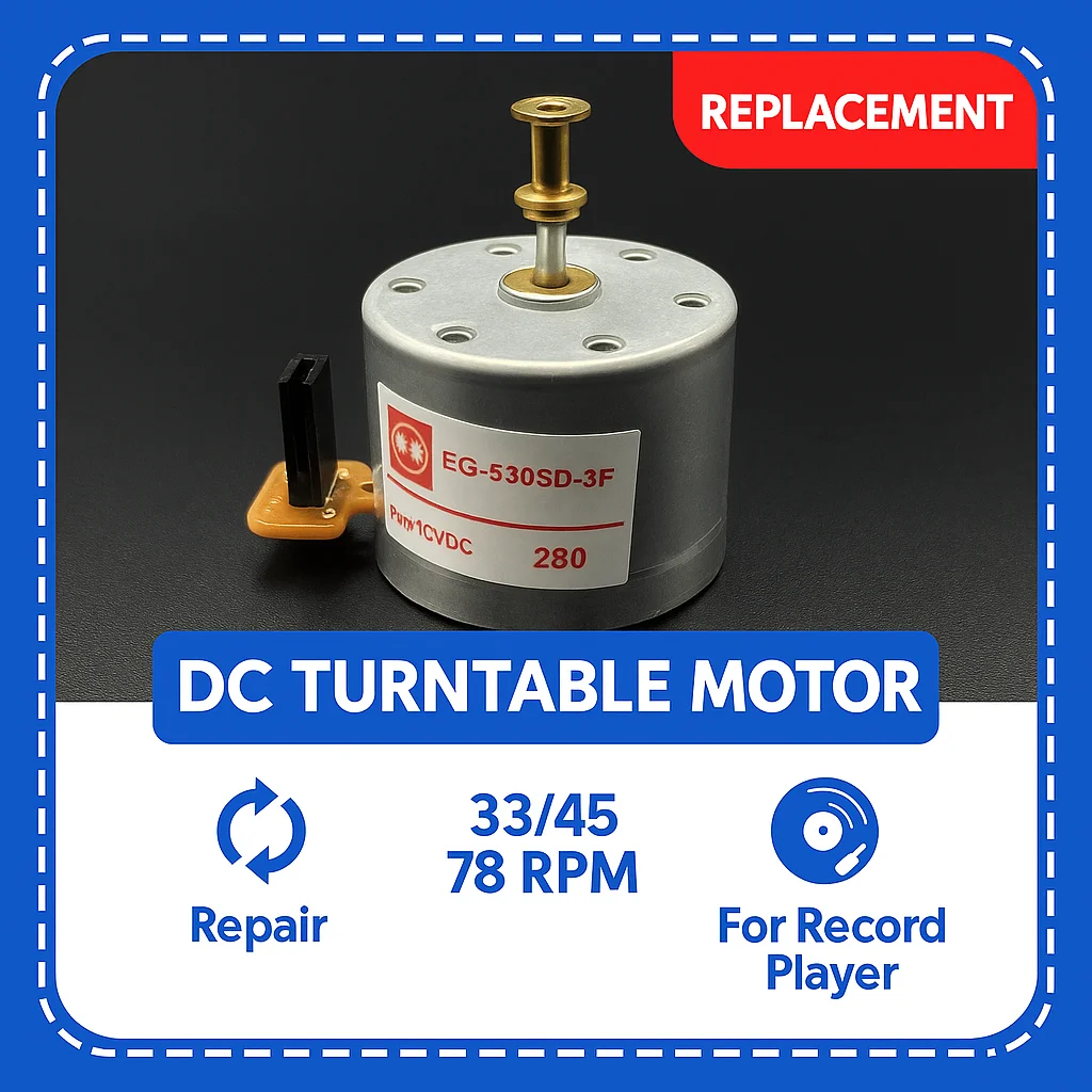 Motor per giradischi DC EG-530SD-3F: Recensione e Valutazione del Motore di Ricambio per Dischi in Vinile