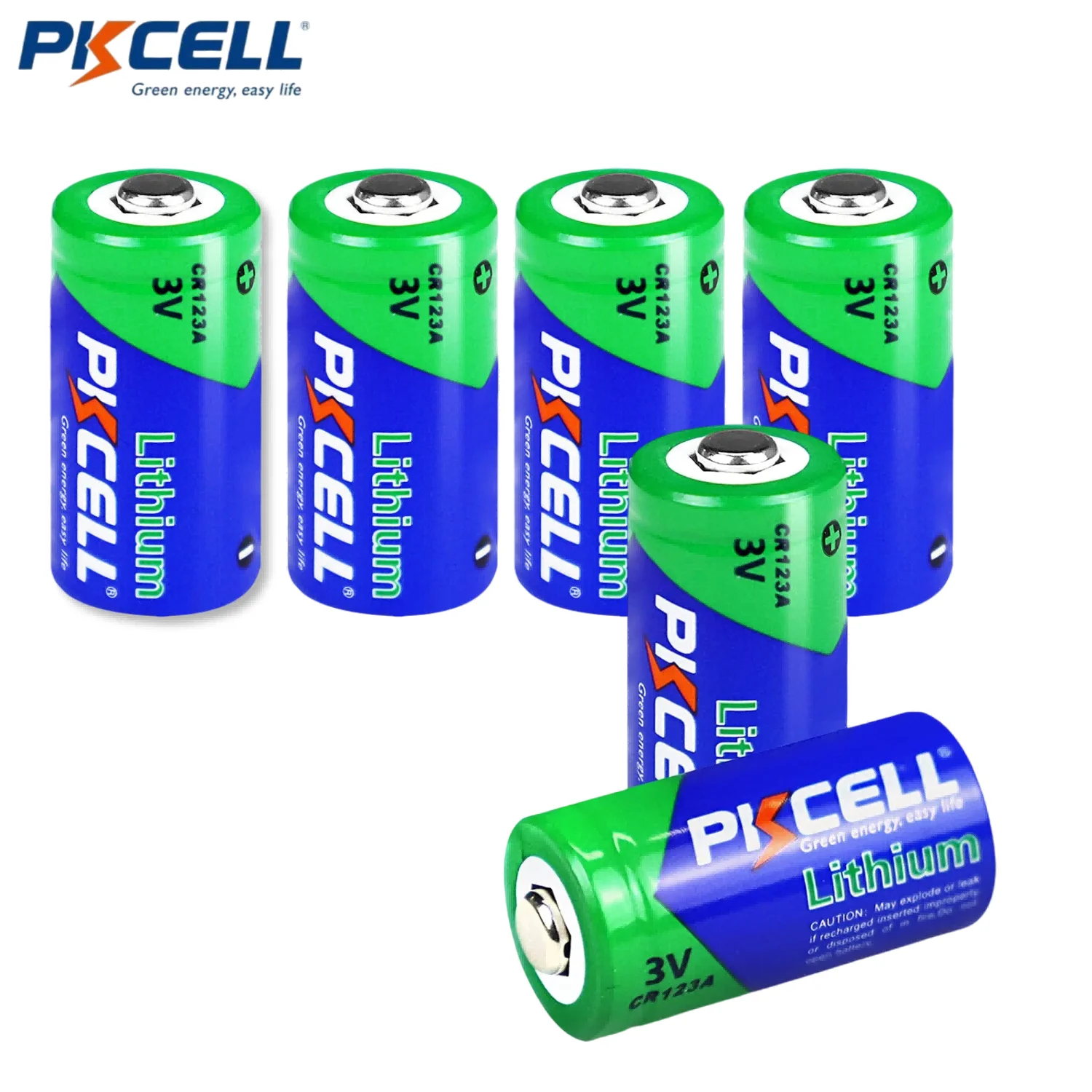 PKCELL 6PC CR123A 3V bateria litowa CR123 CR17335 CR17345 1500MAH 3V litowa (LiMnO2) bateria bluzka z guzikami czujki dymu