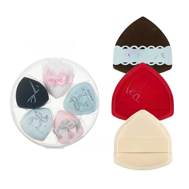Everbab Bow Series Mini poduszka do pudru na kciuk Poduszka powietrzna na mały palec Puff Korektor Blush — zdjęcie 2