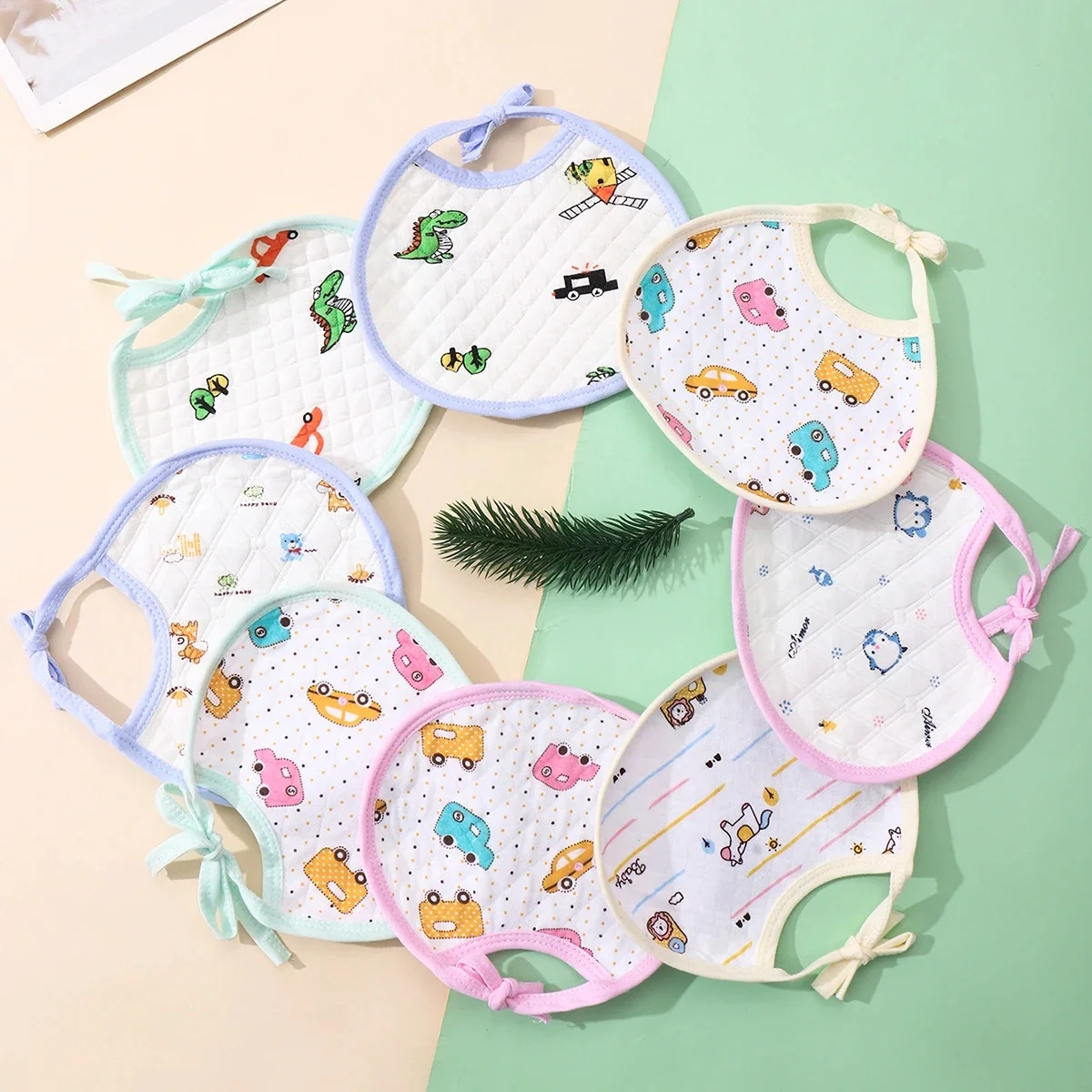 Bavoirs imperméables en coton pour bébés, vêtements d'alimentation pour enfants, écharpe de Protection pour nouveau-nés, garçons et filles, accessoires