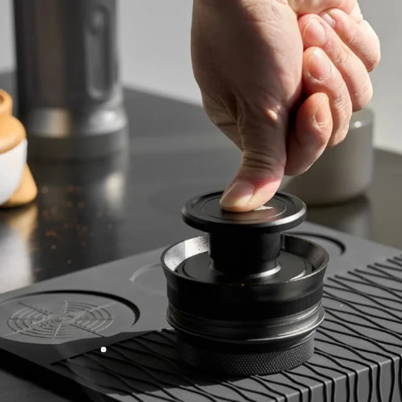 

IKAPE Espresso Tamper With Magnetic Dosing Funnel Kit For 51/58mm Kapo K2 Portable Coffee Machine Convenient for space storage