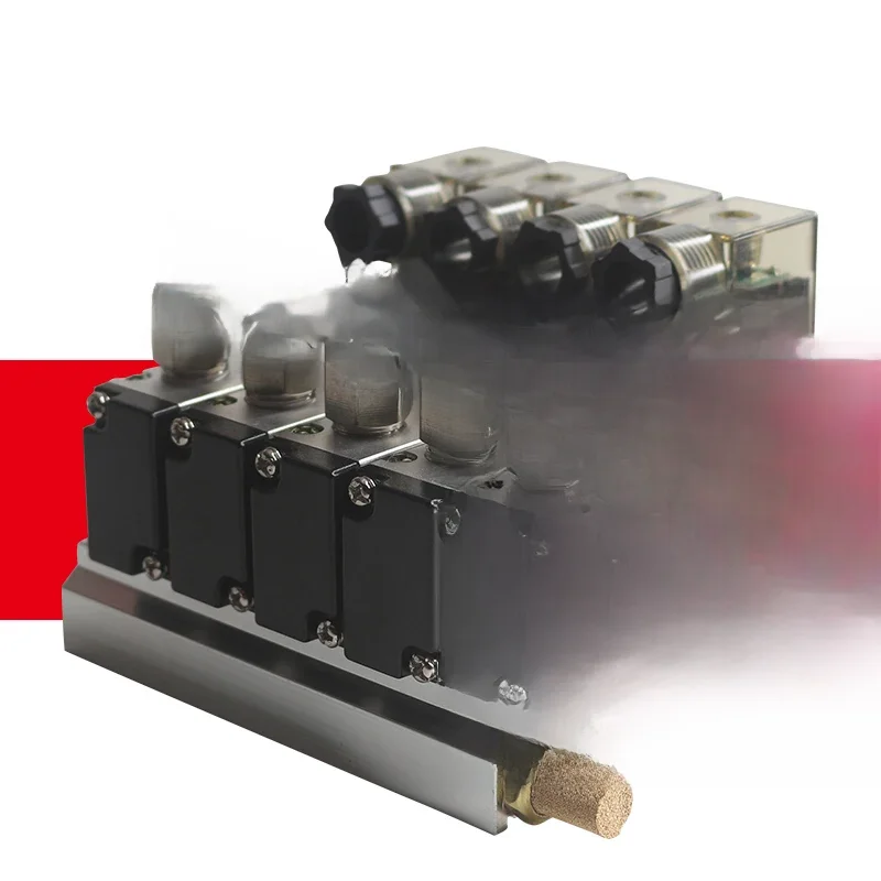 Vanne d'inversion de cylindre d'île de groupe d'électrovanne pneumatique, valeur de collecteur, 4v210-08, 5/2