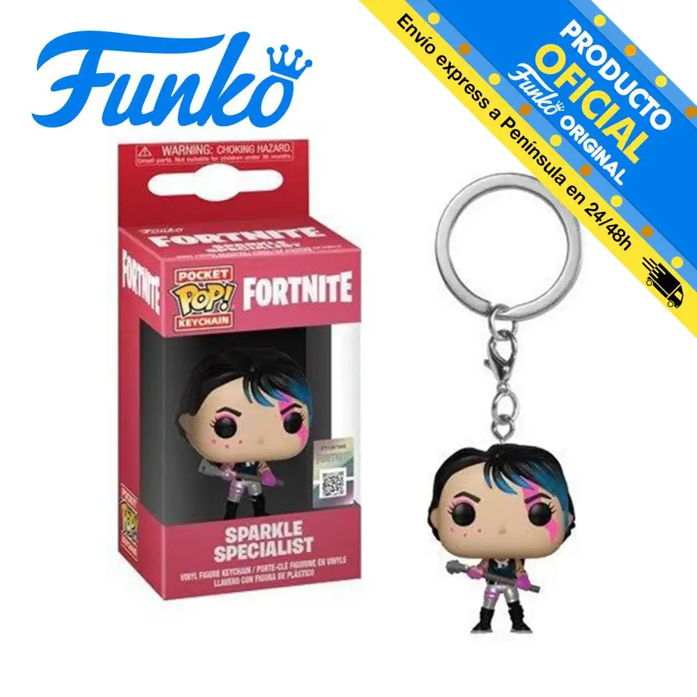 Funko Pocket Pop! Keychain: Fortnite - Sparkle Specialist, 35719, original, toys, boys, girls, gifts, collector, figures, dolls, shop, with box, new, license