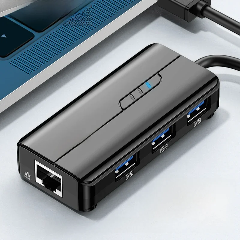 UGREEN USB3.0 Ethernet Adapter 1000 mb/s USB RJ45 USB HUB do laptopa Xiaomi Mi Box S/3 Windows Ethernet HUB USB Lan karta sieciowa — zdjęcie produktu 7