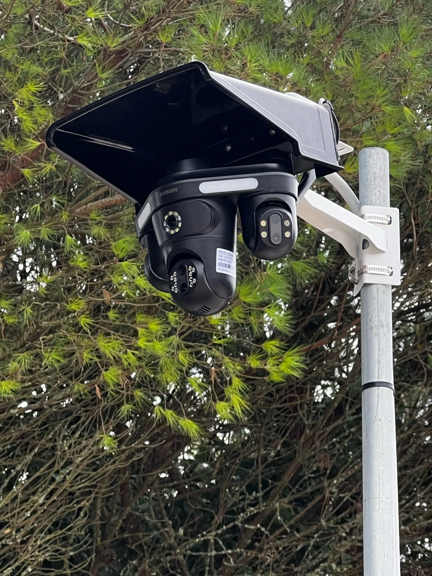 LS VISION 35MP Four Screens 10XZoom WiFi IP Camera Outdoor Three 360 PTZ Camera Auto Tracking Security CCTV Surveillance Cameras photo review