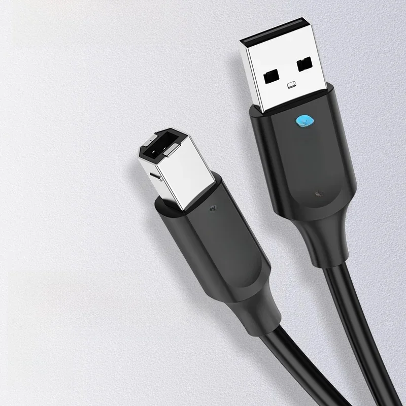 Vention USB Printer Cable USB 2.0 Type A Male to B Male Sync Data Scanner Printer Cable for ZJiang HP Canon Epson USB Printer — zdjęcie 2