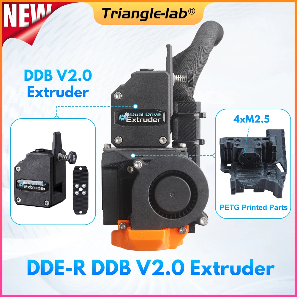 Imagem -02 - Trianglelab Dde-r Ddb Extrusora de Acionamento Direto para Impressora 3d Creality Ender3 Cr10 Compatível com Dragon Rapido Td6s V6dm Hotend c