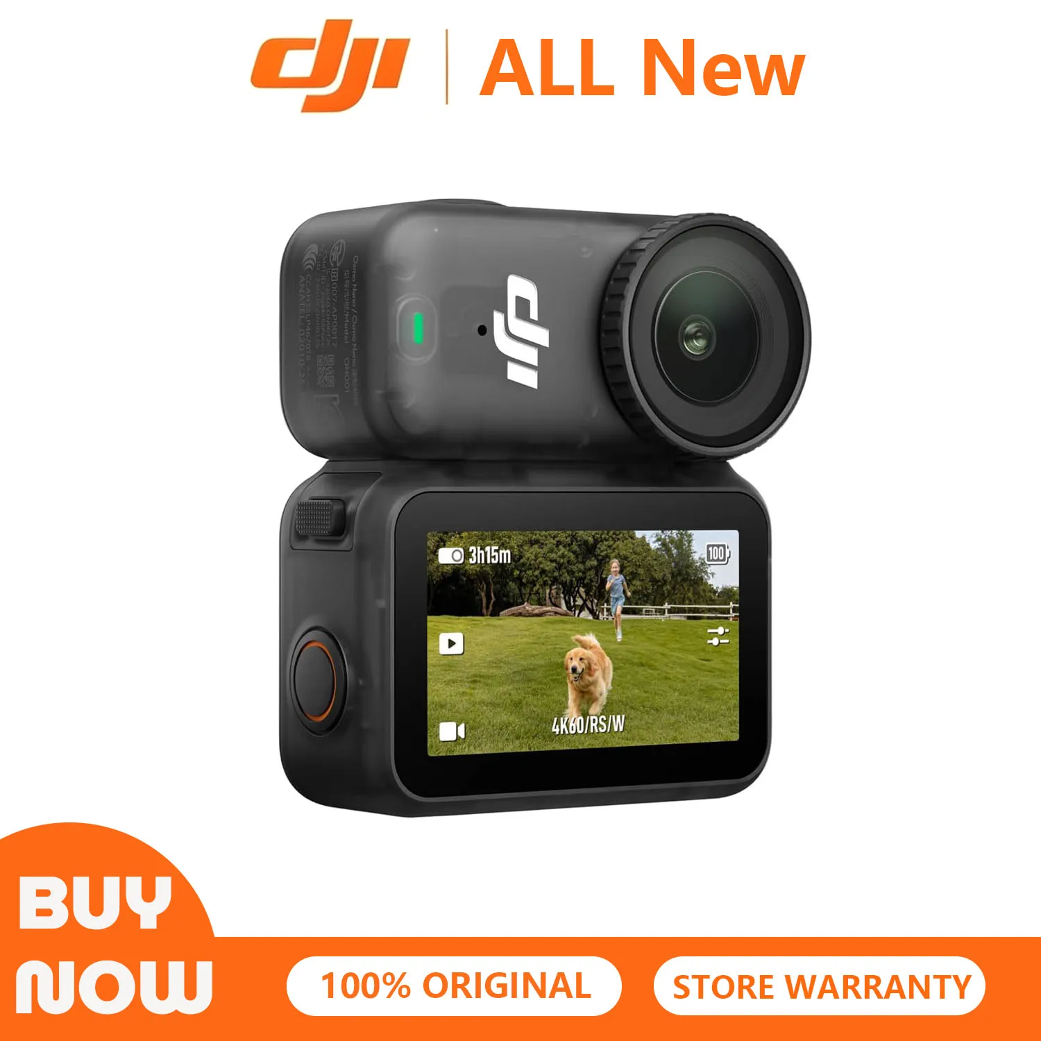 All New DJI Osmo Nano Standard Combo, 4K Wearable Camera, 1/1.3″ Sensor 1/1.3″ Sensor | 4K/60fps & 143° Wide FOV | 200-Min Battery | Swift Content Transfer | Magnetic Wearable Design